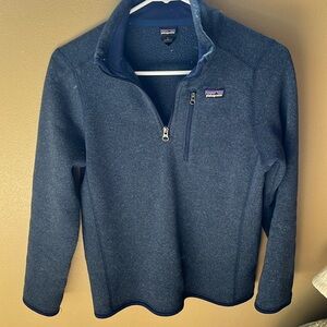 Boys Patagonia Blue Quarter Zip